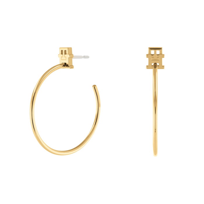 Tommy Hilfiger Pendientes Dorados de Acero Inoxidable Tommy Hilfiger Pendientes Dorados de Acero Inoxidable
