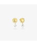 Radiant Pendientes Gold con piedra azul SOLE