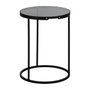 Ixia Juego de 2 Mesitas Negro Metal-Cristal