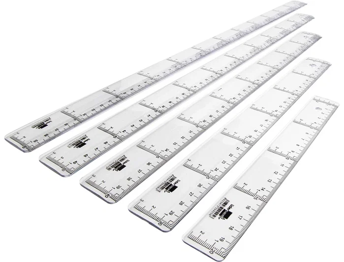 Liderpapel Regla de plástico transparente 20 cm