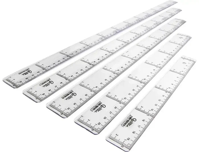 Liderpapel Regla de plástico transparente 20 cm Liderpapel Regla de plástico transparente 20 cm