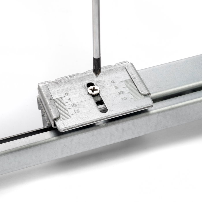 Emuca Kit de cajón organizador con bastidor de guías con cierre suave para armario, regulable, módulo 600mm, Gris piedra