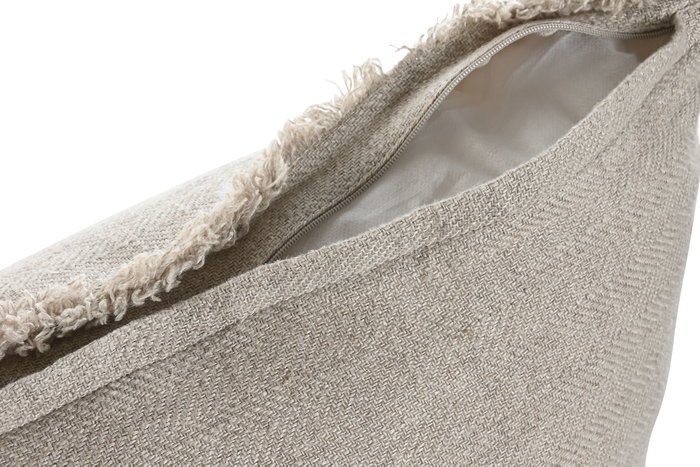 DKD Home Decor Cojín de Lino Natural 65x65x8 cm (Pack de 2)