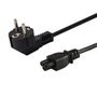 SAVIO Cable de alimentación H03VV-F 3x0,75mm2 CEE 7/7 a IEC C5