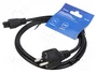 SAVIO Cable de alimentación H03VV-F 3x0,75mm2 CEE 7/7 a IEC C5
