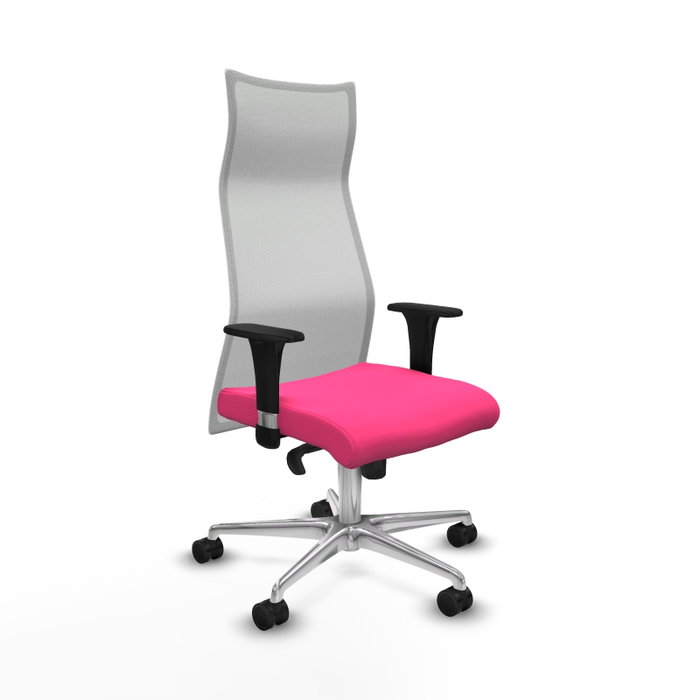PIQUERAS Y CRESPO Sillón Albacete Rosa y Blanco con Mecanismo Sincro PIQUERAS Y CRESPO Sillón Albacete Rosa y Blanco con Mecanismo Sincro