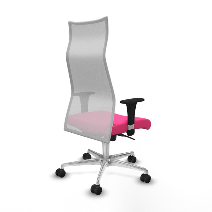 PIQUERAS Y CRESPO Sillón Albacete Rosa y Blanco con Mecanismo Sincro PIQUERAS Y CRESPO Sillón Albacete Rosa y Blanco con Mecanismo Sincro