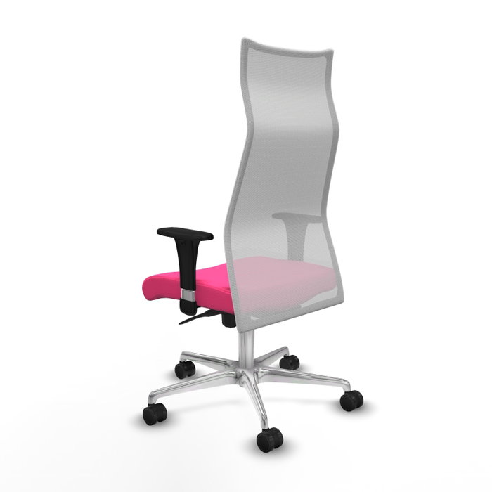 PIQUERAS Y CRESPO Sillón Albacete Rosa y Blanco con Mecanismo Sincro PIQUERAS Y CRESPO Sillón Albacete Rosa y Blanco con Mecanismo Sincro