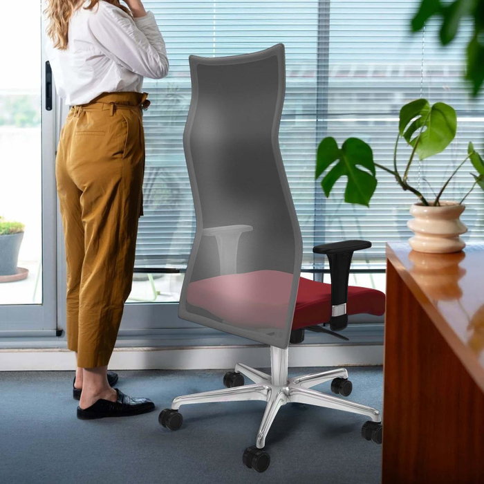 PIQUERAS Y CRESPO Sillón Albacete Rosa y Blanco con Mecanismo Sincro PIQUERAS Y CRESPO Sillón Albacete Rosa y Blanco con Mecanismo Sincro