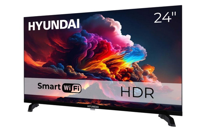 Hyundai HLM24TS500SMART Televisor LED 24 pulgadas (60 cm) DLED HDR Smart TV, Negro