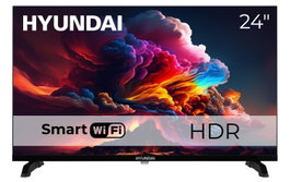 Hyundai HLM24TS500SMART Televisor LED 24 pulgadas (60 cm) DLED HDR Smart TV, Negro