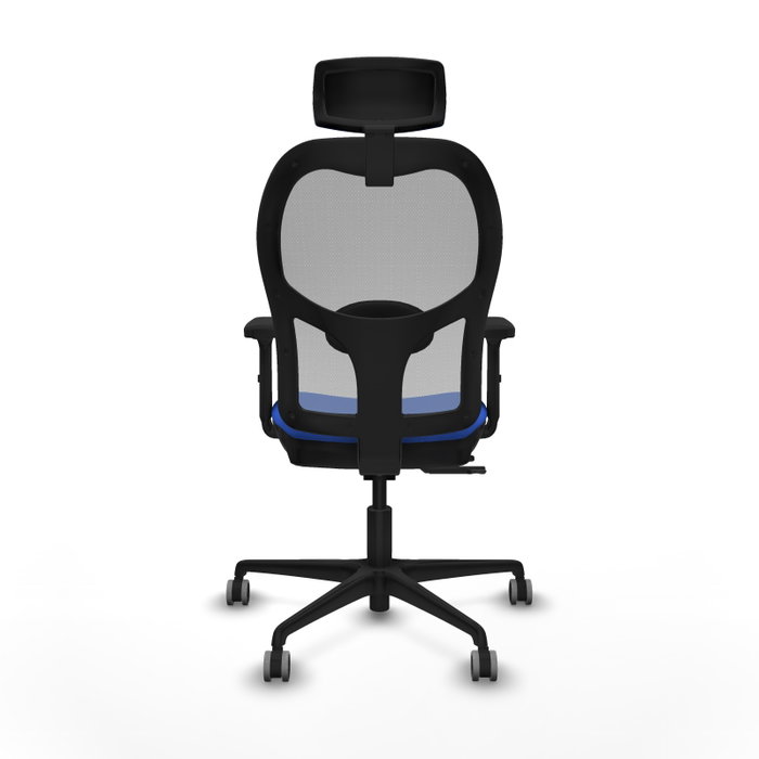 PIQUERAS Y CRESPO Silla de oficina Jorquera con mecanismo Sincro/Traslack, Azul y Gris PIQUERAS Y CRESPO Silla de oficina Jorquera con mecanismo Sincro/Traslack, Azul y Gris