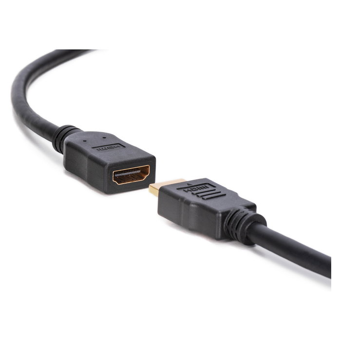 Digitus DA-70157 Cable de Extensión HDMI con Ethernet 4K/3D 3m Negro, 3840 x 2160 Pixeles, Contactos en Oro