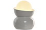 DKD Home Decor Lámpara de Sobremesa de Cerámica y Cristal Blanco