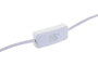 DKD Home Decor Lámpara de Sobremesa de Cerámica y Cristal Blanco