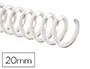 Q-connect Espiral 32 5:1 20mm 2mm Transparente para Encuadernación Caja de 100 Unidades