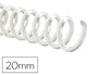 Q-connect Espiral 32 5:1 20mm 2mm Transparente para Encuadernación Caja de 100 Unidades