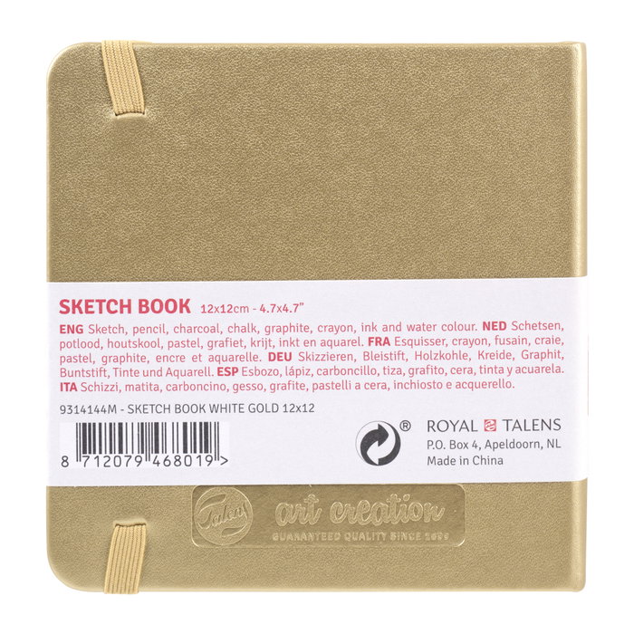 Talens Art Creation Cuaderno de Bocetos Oro Blanco 12 x 12 cm Talens Art Creation Cuaderno de Bocetos Oro Blanco 12 x 12 cm