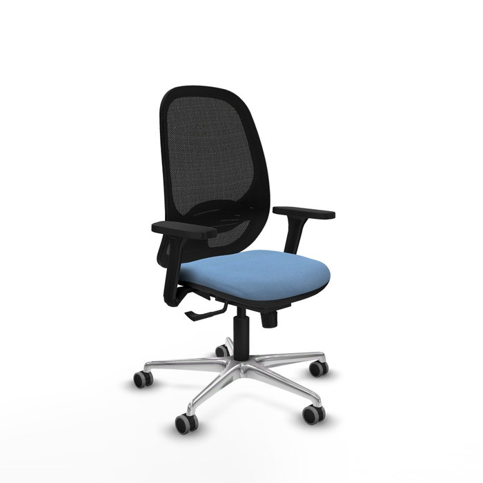 PIQUERAS Y CRESPO Silla de oficina Cilanco con mecanismo Sincro, Azul cielo y Negro PIQUERAS Y CRESPO Silla de oficina Cilanco con mecanismo Sincro, Azul cielo y Negro