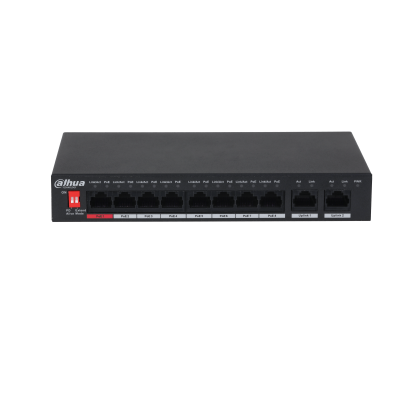 Dahua Technology Switch PoE 10 Puertos Gigabit Ethernet No Administrado Negro Dahua Technology Switch PoE 10 Puertos Gigabit Ethernet No Administrado Negro