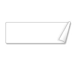 Seiko Instruments LABEL 28 89 6PACK REMOV.SLP-R2RL, White, 28mm x 89mm