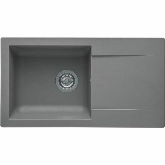 Stradour Fregadero de 1 tazón en Gris Beton - 16, 78 x 43,5 cm Stradour Fregadero de 1 tazón en Gris Beton - 16, 78 x 43,5 cm