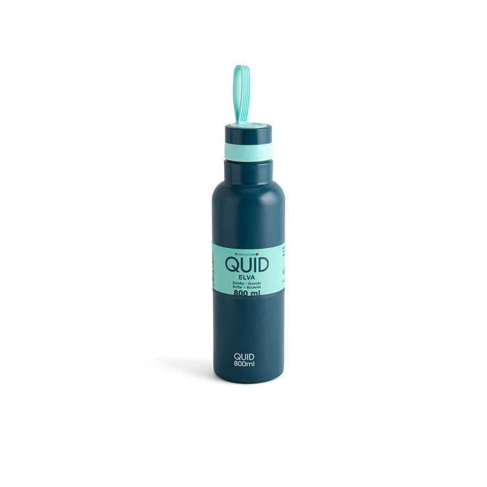 Quid Botella de Acero Inoxidable ELVA QD 800ml Verde