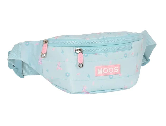 Safta Riñonera Moos Garden Azul Turquesa