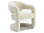 DKD Home Decor 2c24 Sillón Crudo Poliester Boucle 65 x 82 x 66 cm
