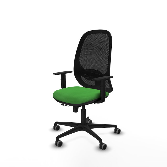 PIQUERAS Y CRESPO Silla de oficina Cilanco Verde con mecanismo Sincro/Traslack