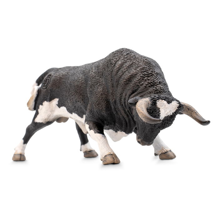 DEQUBE Toro Bravo Calcetero Embistiendo Réplica Animal Pintada a Mano +3 Años