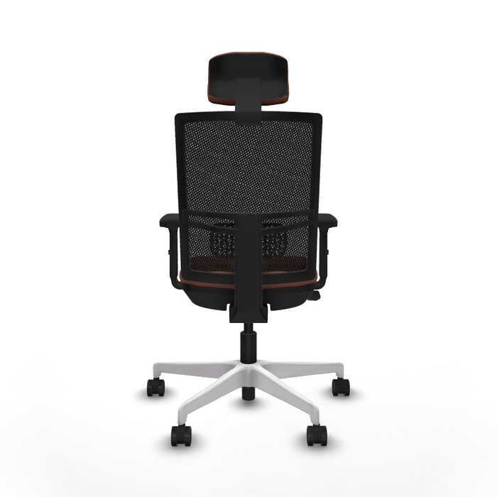 PIQUERAS Y CRESPO Silla de oficina Yunquera con mecanismo Sincro/Traslack Marrón y Negro