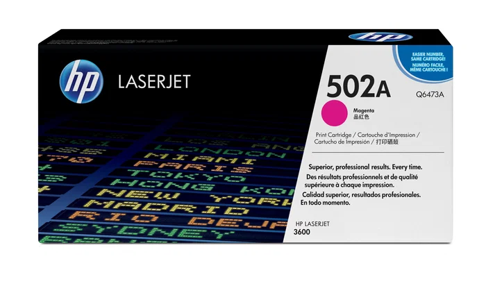 HP Cartucho de tóner original LaserJet 502A magenta HP Cartucho de tóner original LaserJet 502A magenta