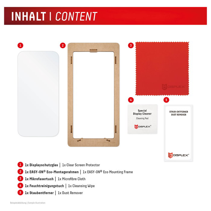 Displex PROTECTOR DE PANTALLA 02156 para Apple iPhone 17 y 17 Pro | Vidrio Templado 10H Resistente a Golpes, Rayones e Impactos | Incluye Kit de Aplicación sin Burbujas