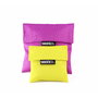 Roll Eat Porta Snacks Reutilizables Lila y Amarillo 2 uds (14x14cm y 20x20cm) Libre de BPA