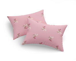 L'essentiel linge de maison Juego de 2 Fundas de Almohada 50x70 cm Rosa Algodón Poliéster
