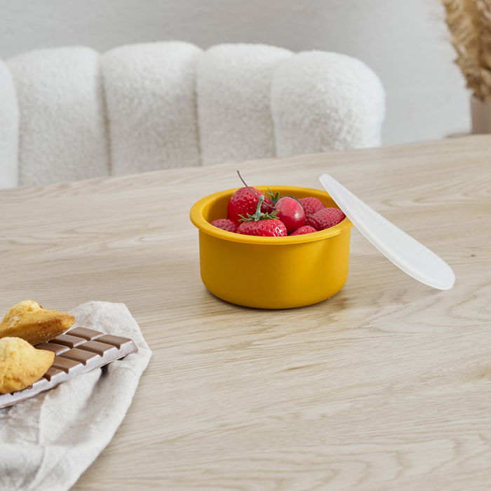 Tom et Zoe Bol de Silicona con Tapa, Diámetro 12.5 cm