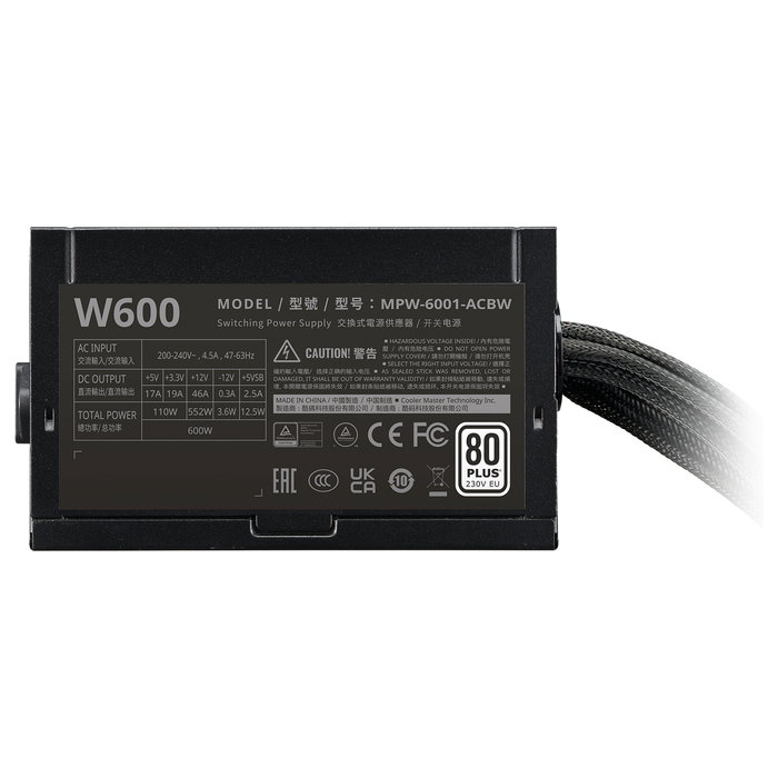 Cooler Master Elite NEX W600 600W 230V Black