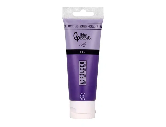 Liderpapel Pintura acrílica tubo de plástico 60 ml Violeta Liderpapel Pintura acrílica tubo de plástico 60 ml Violeta