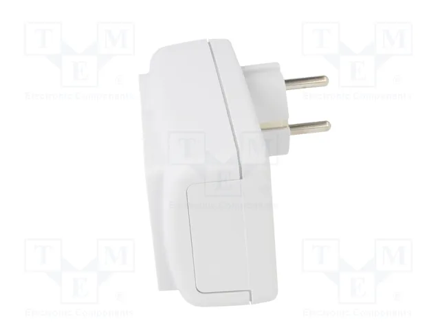 HSK DATA Regleta de alimentación ACAR MINI AGD, 2 tomas, blanco