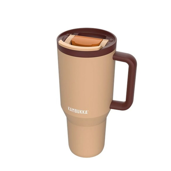 Taza Termo con Tapa Kambukka 11-08001 Naranja Bronce Acero Inoxidable 950 ml