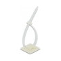 DeLOCK 18679 Soporte de fijación 40 x 40 mm con bridas 250 x 7,2 mm Blanco