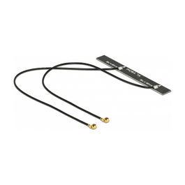 DeLOCK 89631 Antena de red Dualband WLAN WiFi 6 5 dBi 2 x MHF® I