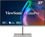 Viewsonic VP2766-2K-W Monitor 27 Pulgadas Quad HD IPS 120Hz Blanco, Plata