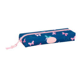 Safta Estuche escolar portatodo rectangular Blackfit8 mariposas