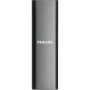 Philips FM50SS031P Disco Duro Externo SSD 500GB Ultra Slim USB-C USB 3.2 Gen 1 Gris - Almacenamiento Portátil, 540MB/s, Resistente