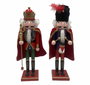DKD Home Decor Figura de Madera Cascanueces Multicolor Pack de 2