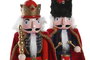 DKD Home Decor Figura de Madera Cascanueces Multicolor Pack de 2