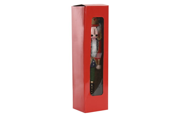 DKD Home Decor Figura de Madera Cascanueces Multicolor Pack de 2
