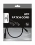 Gembird Cable de red UTP Cat5e 0,5 m Negro PP12-0.5M/BK